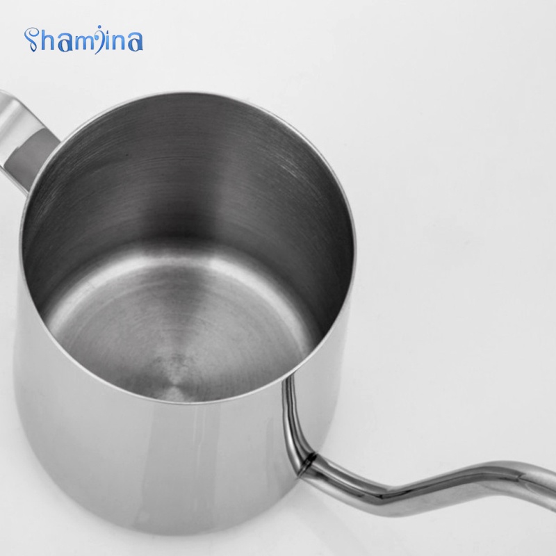Bình pha cà phê nhỏ giọt shamjina 250/350cc bằng thép không gỉ 304 tai treo rót tay đặc biệt không tráng miệng bình
