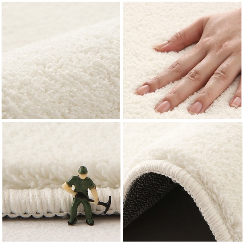 Thảm trải sàn những bông hoa Vải nhung lông cừu thảm lau chân 40x60-60x180 thảm trải sàn phòng ngủ thảm lông trải sàn phòng ngủ thảm chống trượt thảm dài