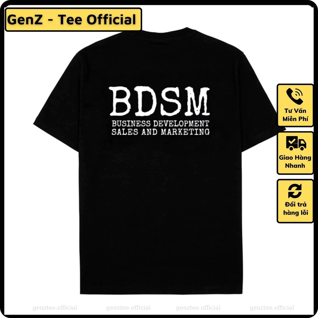 Áo thun BDSM, phong cách trẻ trung năng động form rộng nam nữ đủ size