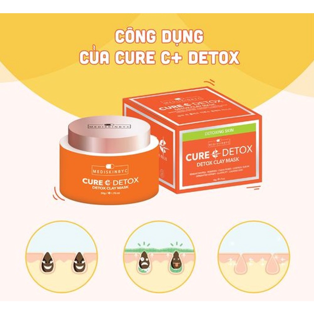 Mặt nạ thải độc Mediskinbyc Cure C + Detox Clay Mask 50g