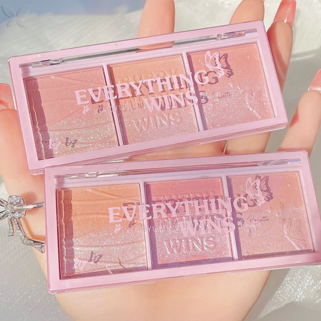 Jmmz Bảng Phấn Bắt Sáng Màu Đôi Lấp Lánh Trang Điểm Nổi Bật