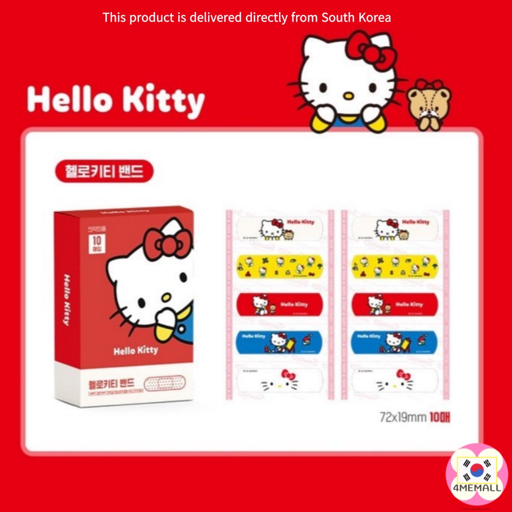 Bộ 10 / 1 Băng Đô Dùng 1 Lần Hình Nhân Vật Sanrio Cinnamon Roll My Melody Kitty