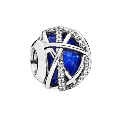 Hạt Xâu Chuỗi Bằng Hợp Kim DIY Màu Xanh Da Trời Đầy Sao