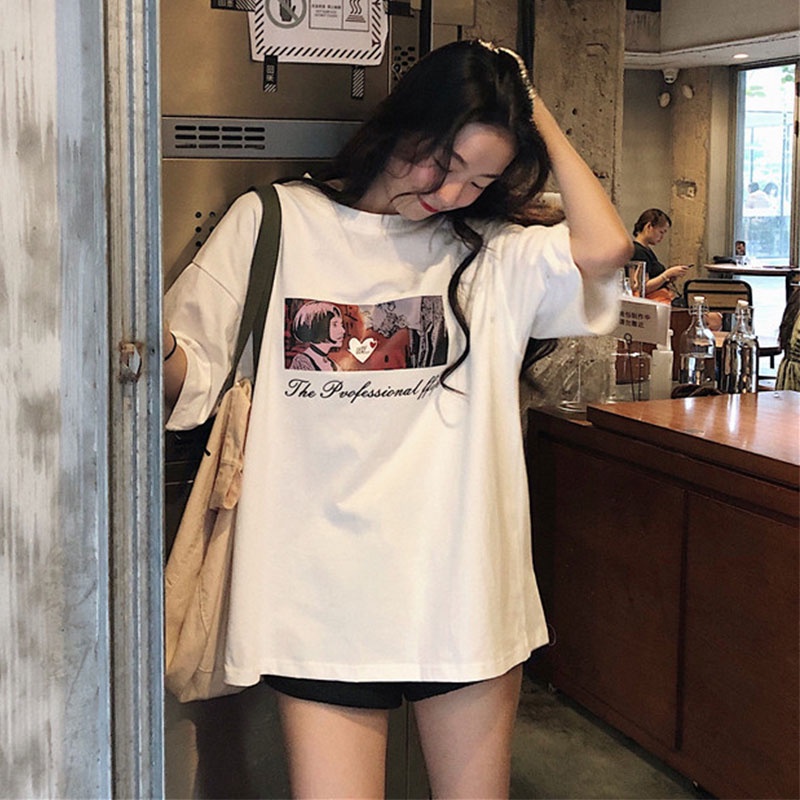 Hàng Mới Về Mới Áo Thun Form Rộng Ngắn Tay Phong Cách Hàn Quốc Dành Cho Nữ