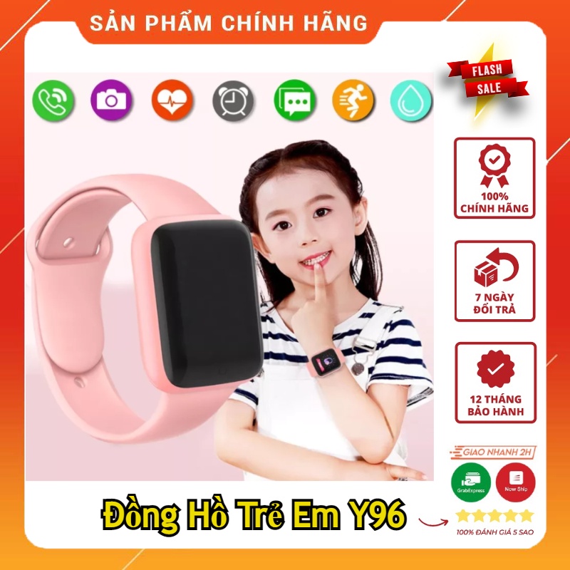 Đồng Hồ Thông Minh Trẻ Em Y96 Định Vị LBS+Wifi, Gọi Video, Kết Nối Mạng 4G Kiểu Dáng Cực Đẹp. Bảo Hành 12 Tháng