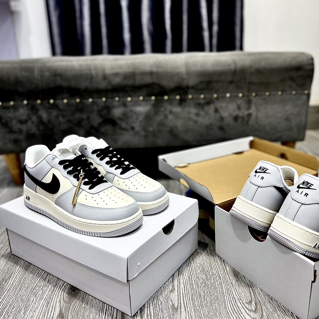 -Giày AF1 Bàn Chải Vàng- Phiên Bản SC - Tặng Tất