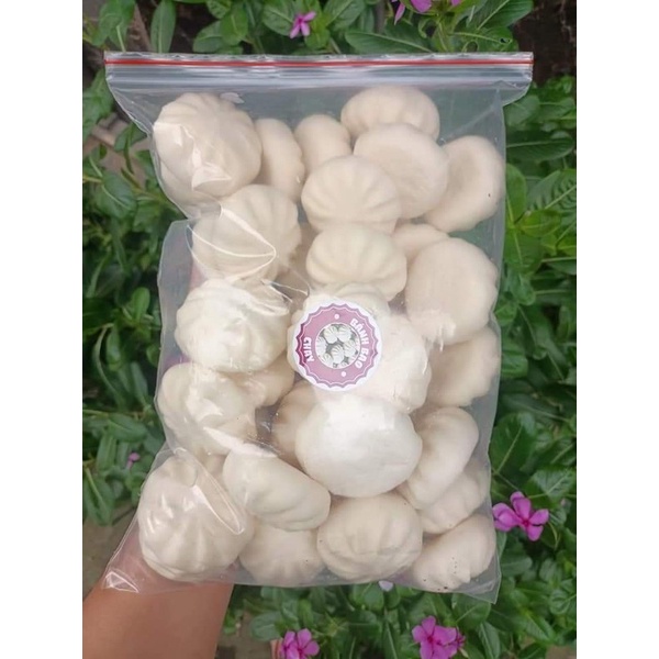 Bánh bao chay gói 40 cái mini trắng thơm
