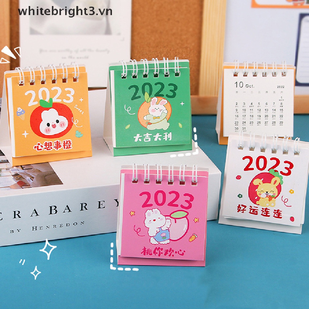 Lịch Để Bàn Năm 2023 Mini Hình Thỏ Dễ Thương