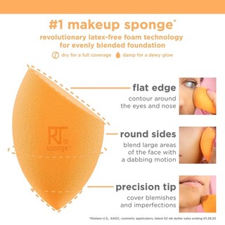 Mút Trang Điểm Kèm Case Đựng Mút Real  Techniques Miracle  Complexion Sponge