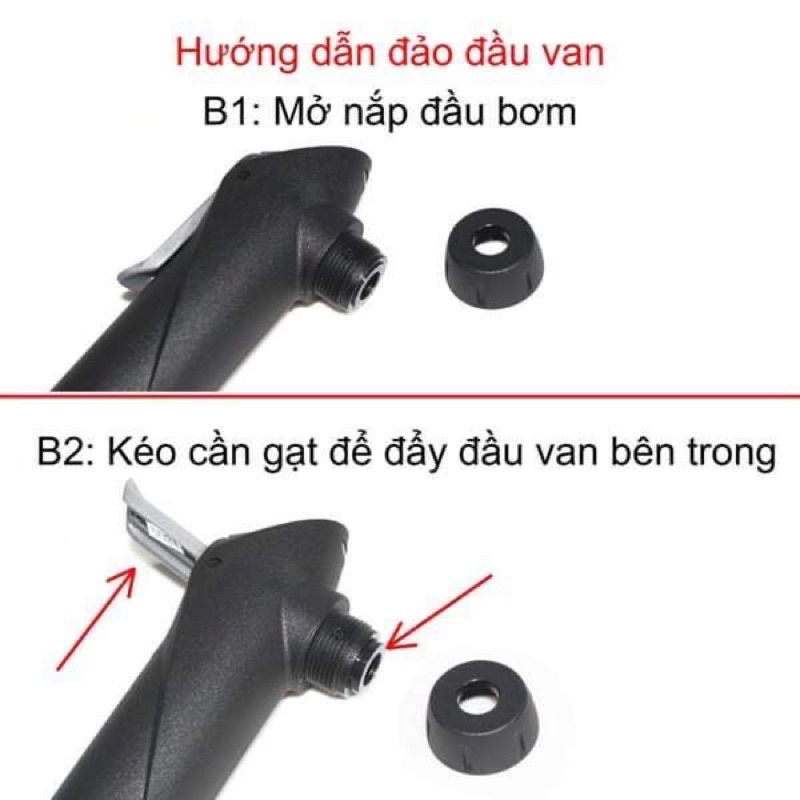 Bơm Tay Mini Cầm Tay Gắn Trên Xe Đạp Thân Nhựa GIYO GP-47L