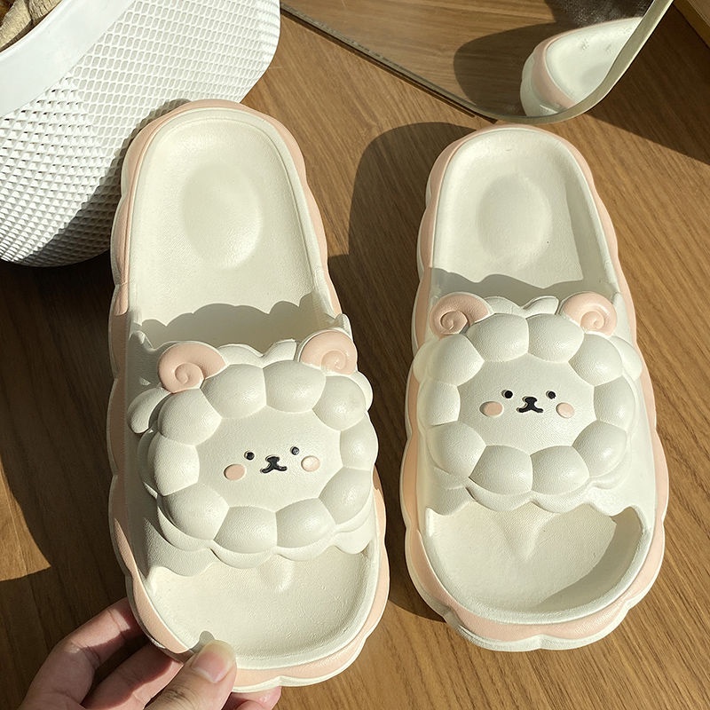 Dép sandal đế dày dơn giản bên ngoài mặc