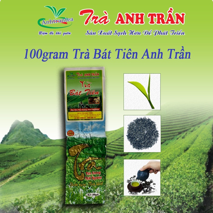 Trà xanh Thái Nguyên, Lon thiếc "100gr" (Chuẩn hương vị Trà Tân Cương Thái Nguyên nhất)