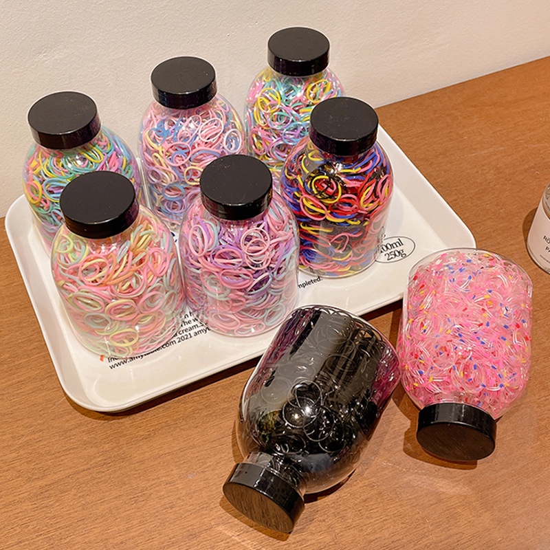 Dây Buộc Tóc Cao Su Co Giãn Không Đau Màu Sắc Ngọt Ngào Dành Cho Bé Gái