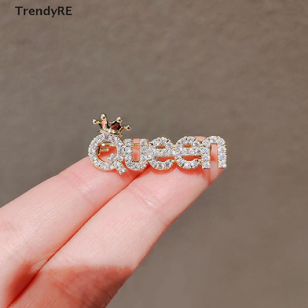 Ghim Cài Áo Hình Chữ Cái Đính Đá Thời Trang Dành Cho Nữ