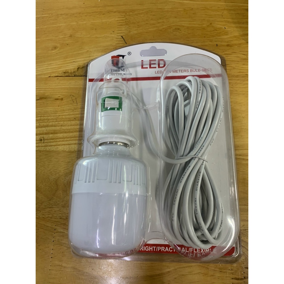 Bóng đèn LED 20w kèm đui  và dây 5m