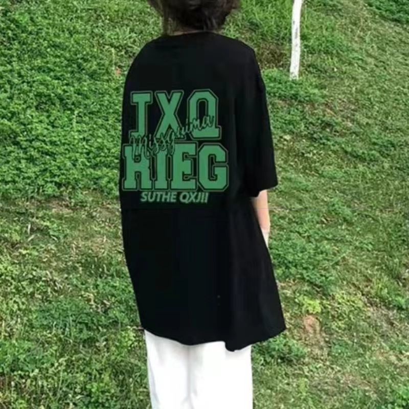 NRVP Áo Thun Tay Ngắn In Hình Thời Trang Đường Phố Hàn Quốc Mới Cho Nữ