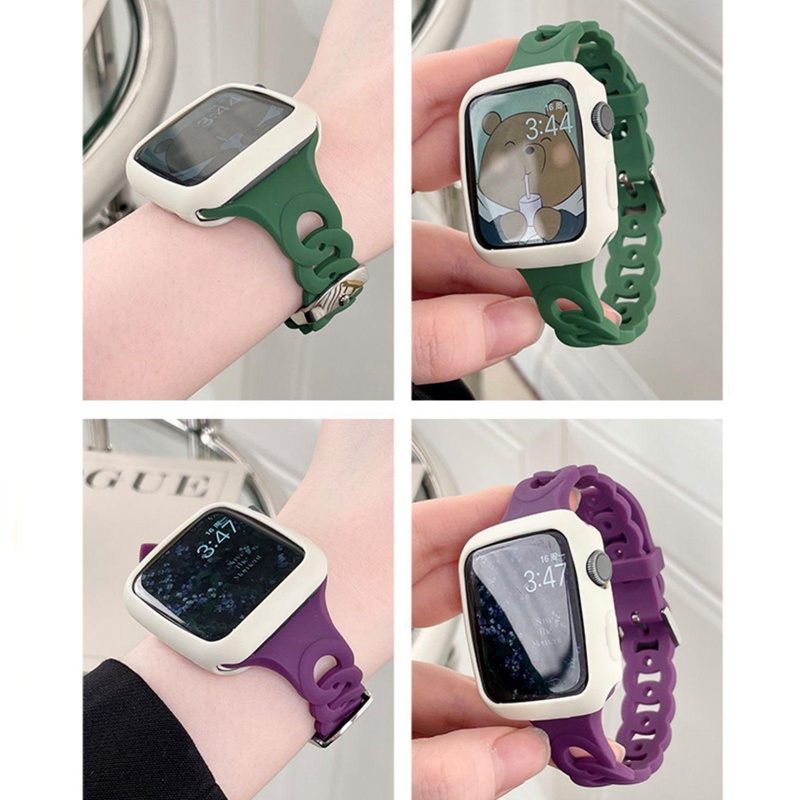 Dây Đeo Silicone Cho Đồng Hồ Thông Minh iWatch Ultra 49mm 44mm 40mm 45mm 41mm 42mm 38mm 7 se 3 4 5 6 8