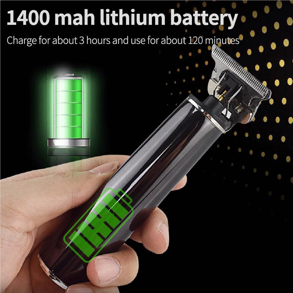 Tông Đơ Điện Cắt Tóc Chuyên Nghiệp Với Màn Hình LCD Kỹ Thuật Số Sạc USB