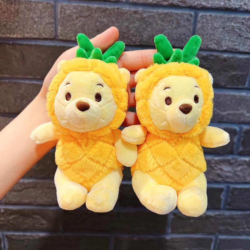 Móc Khóa Gấu Pooh Nhồi Bông Mềm Mại Dễ Thương