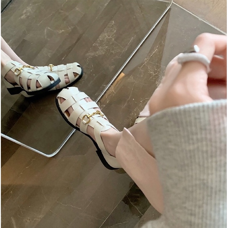 SANDAL RỌ ĐẾ THẤP PHONG CÁCH CỔ ĐIỂN