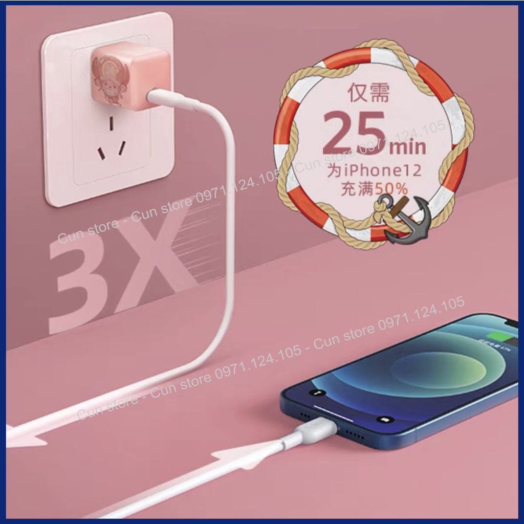 Củ sạc Anker PowerPort III Nano 20W phiên bản One Piece PD3.0/QC3.0 - A2633 | Bảo hành 12 tháng