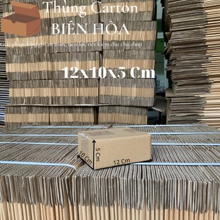 Hộp Giấy Carton Kích Thước 12Cmx10Cmx5Cm - Hộp Sóng C Dày, Cứng