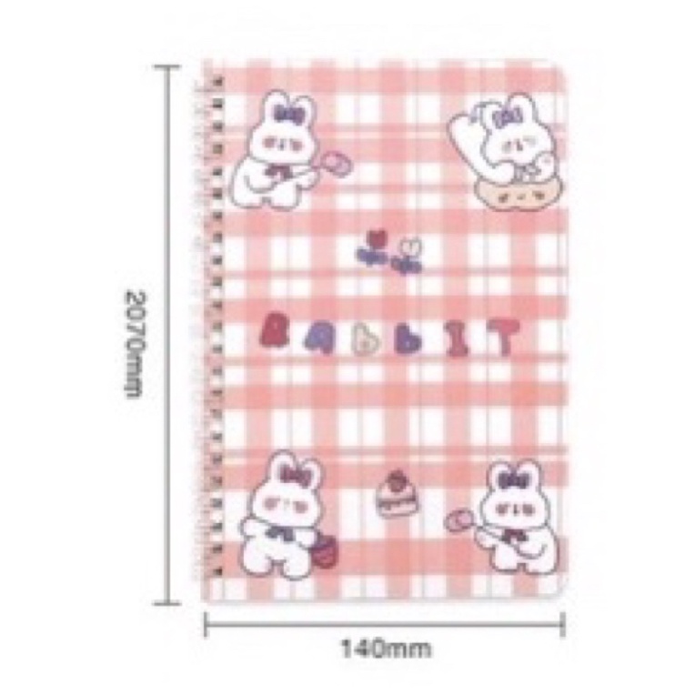 Sổ lò xo kép A5 _120 trang dòng kẻ ngang bìa siêu cute loại đẹp