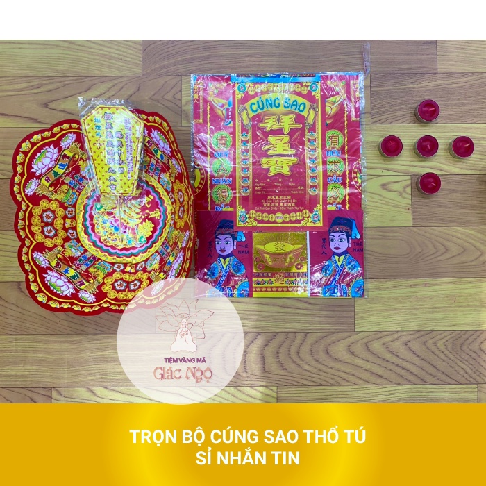 Trọn bộ giấy cúng các vị sao - Vàng mã Giác Ngộ