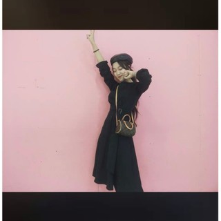 [ORDER] [ORDER] Đầm bẹt vai chiết eo Ulzzang