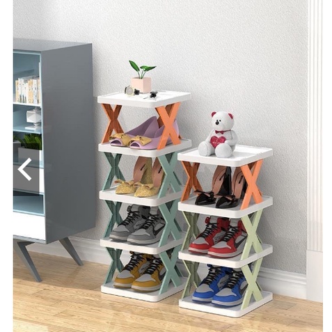 Kệ để giày dép 5 tầng chữ X MẪU MỚI
