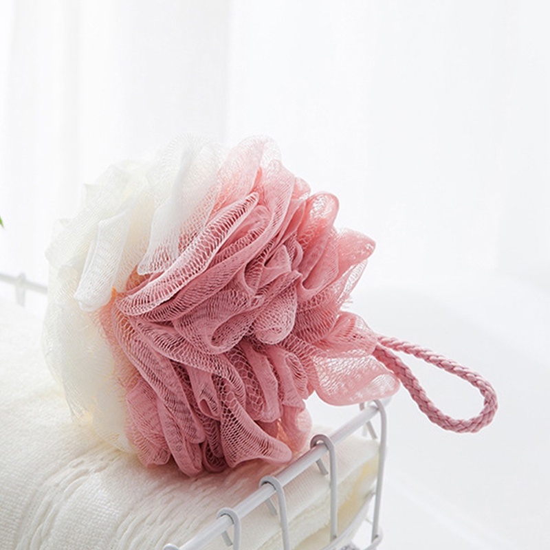 Màu sắc ngẫu nhiên Bóng tắm chà massage cơ thể hình hoa lưới