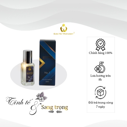 Nước Hoa Nam Cao Cấp QUANTUM No.1 Euro Viet Perfumery 10ml