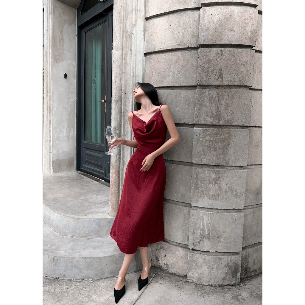 Đầm lụa trơn Boule Dress Gem Clothing SP060775