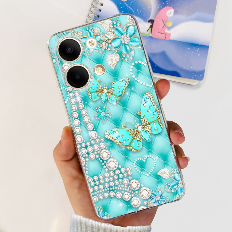 Ốp Điện Thoại TPU Mềm Họa Tiết Hoa Thời Trang Cho OPPO Reno 9 PHM110 2023 Reno9 Pro 5G Px110 6.7 inch