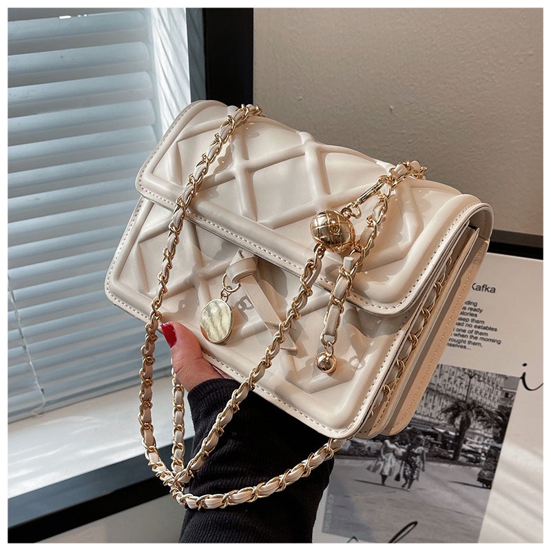 MISCHA Túi Xách Da PU Màu Trơn Dáng Vuông Thời Trang Cho Nữ