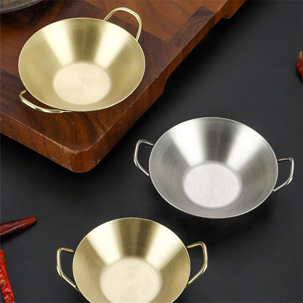 Đĩa Tròn Đựng Nước Chấm Chống Dính Bằng Thép Không Gỉ