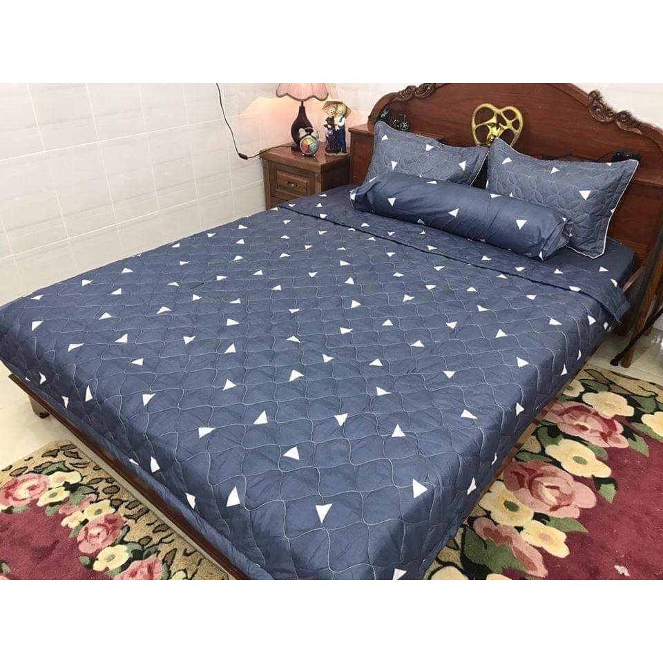 Chăn hè trần bông 1.6x2m cotton cao cấp đăp được 2 mặt - chăn mền - mềm tuyết - chăn hè cotton