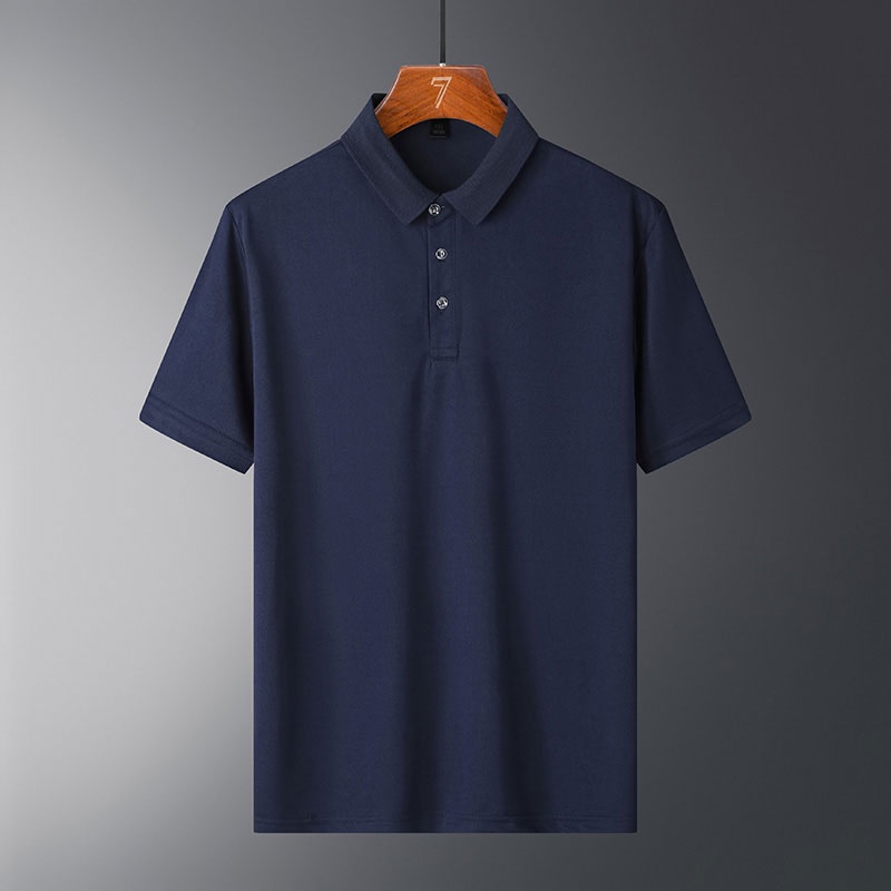 Áo polo Tay Ngắn Màu Trơn Đơn Giản Thời Trang Mùa Hè Cho Nam
