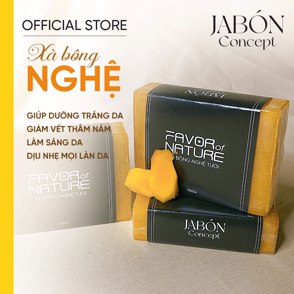 Xà bông Nghệ Mật Ong Thiên Nhiên Nhẹ Dịu Giảm Thâm Làm Sáng Da - Jabón Concept