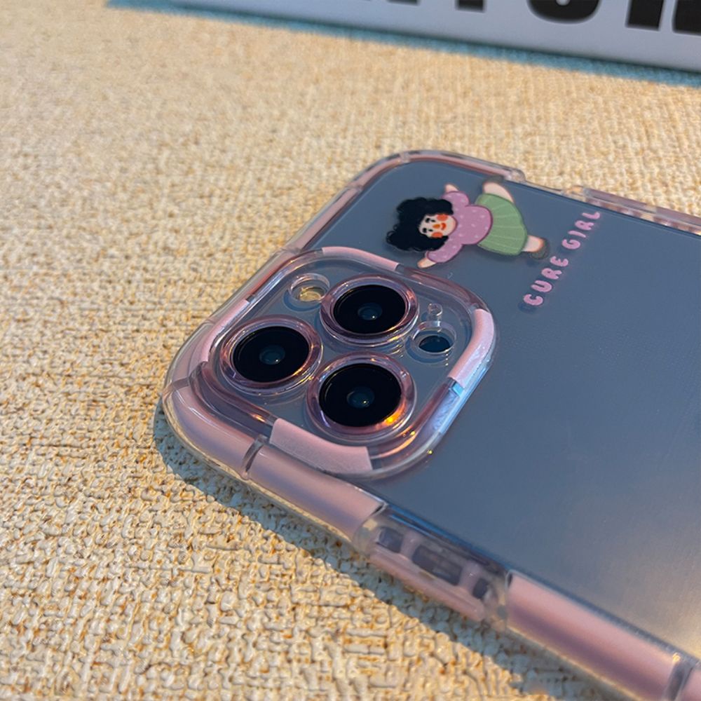 Ốp Điện Thoại TPU Mềm Chống Sốc Màu Dạ Quang Dễ Thương Cho IPhone 11 12 13 14 Pro Max