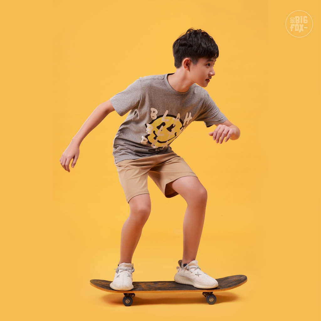 Áo thun bé trai  size đại mùa hè, áo phông cộc tay tuổi teen chất cotton mềm mịn cỡ 12,13,14,15