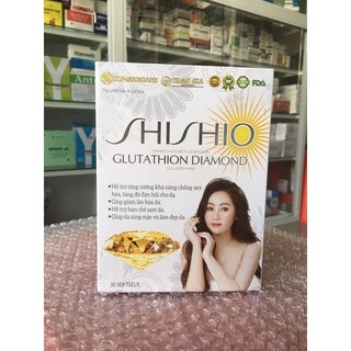 viên uống chống nắng nội sinh Shishio Glutathione Diamond hộp 30 viên