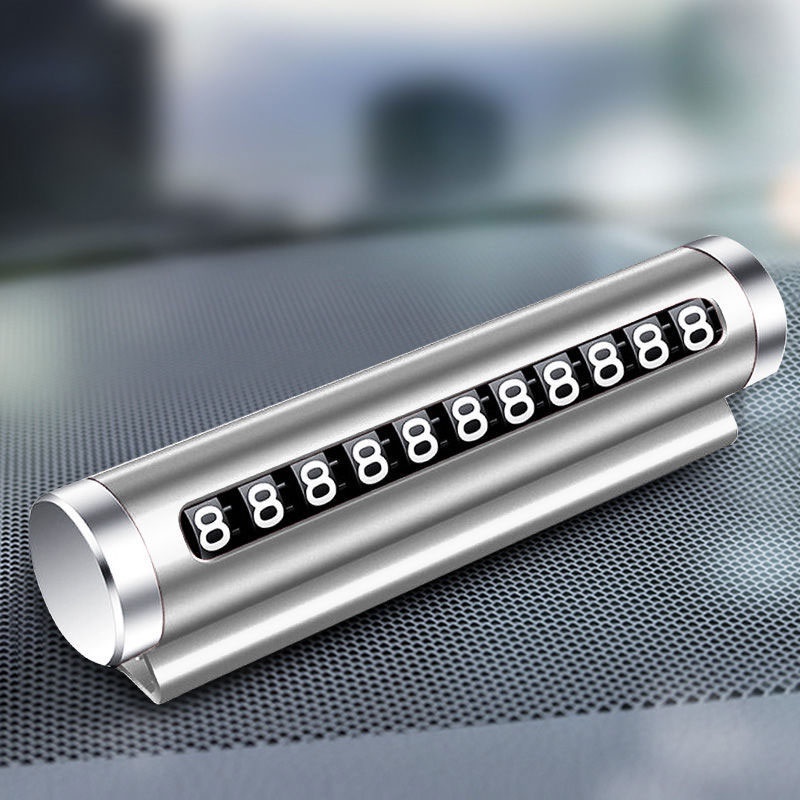 Luminous Car Temporary Parking Card Rotatable Telephone Number Plate Car Styling Promotion Magnetic Adsorption Design