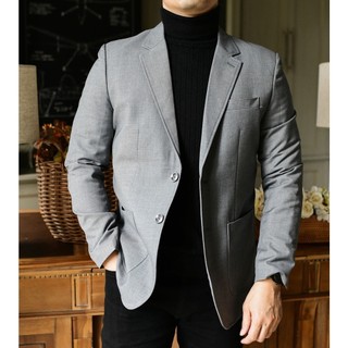 Áo khoác blazer xám nhạt the1970 ab366