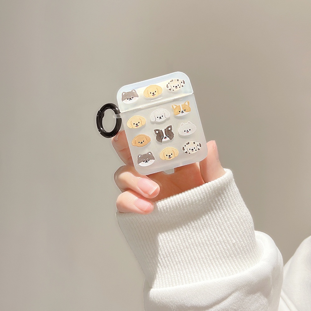 Vỏ Bảo Vệ Hộp Sạc Tai Nghe bluetooth airpods pro2 / Pro / 3 Bằng Silicon Họa Tiết Chú Chó Dễ Thương