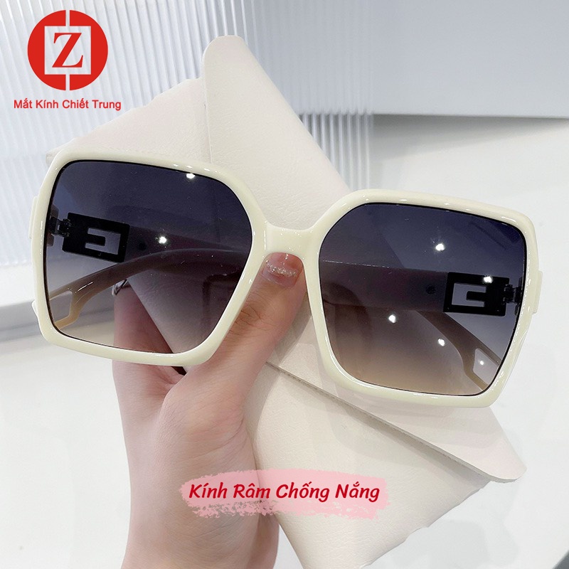 Kính Thời trang chống nắng gọng Vuông lớn, màu trơn siêu đẹp, form Retro nổi bật mọi ánh nhìn mã H80030