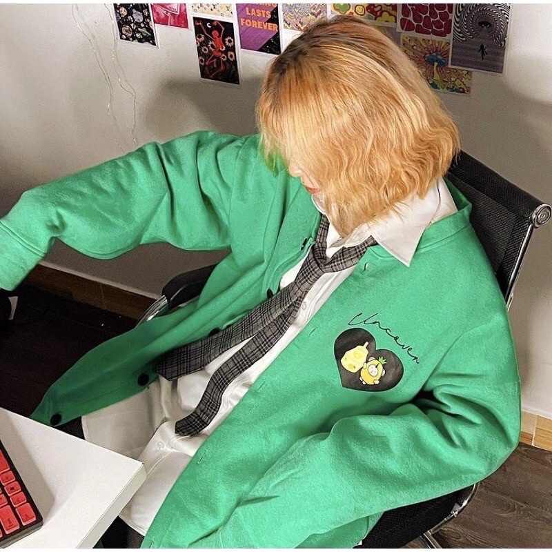 Áo khoác cardigan Fool’s game sữa dứa Uncover