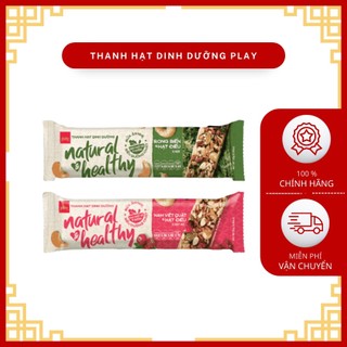 Thanh hạt dinh dưỡng Play Natural & Healthy cho người ăn kiêng, eatclean, giảm béo, ăn chay 25g