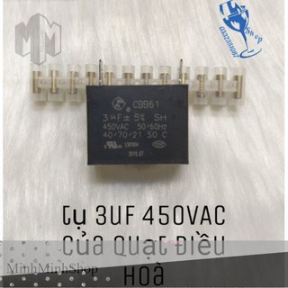 Tụ quạt điều hoà 3uF 450VAC