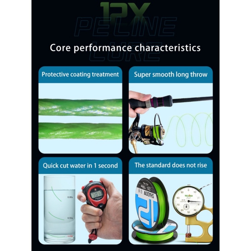 Cuộn Dây Câu Cá 150m 200m 8x 12x Bằng pe Siêu Dài Nhập Khẩu Từ Nhật Bản